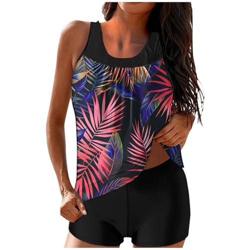 Generisch Tankini Damen Bauchweg Bademode Set Freizeit Badeanzug Tankinis Zweiteiler Sets Sommer Elegant Badeanzüge für Damen Oberteil mit Badeshorts Schwimmanzug Badebekleidung Strandmode Generisch Tankini Damen Bauchweg Bademode Set Freizeit Badeanzug Tankinis Zweiteiler Sets Sommer Elegant Badeanzüge für Damen Oberteil mit Badeshorts Schwimmanzug Badebekleidung Strandmode von Generisch