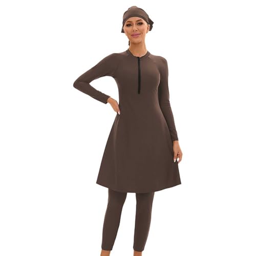 Generisch Tankini Damen Große Größen Muslimische Bademode Badeanzug Full Cover Bescheidene Badebekleidung Modest Muslim Swimwear Beachwear Burkini Langarm Tops Und Hose Generisch Tankini Damen Große Größen Muslimische Bademode Badeanzug Full Cover Bescheidene Badebekleidung Modest Muslim Swimwear Beachwear Burkini Langarm Tops Und Hose von Generisch