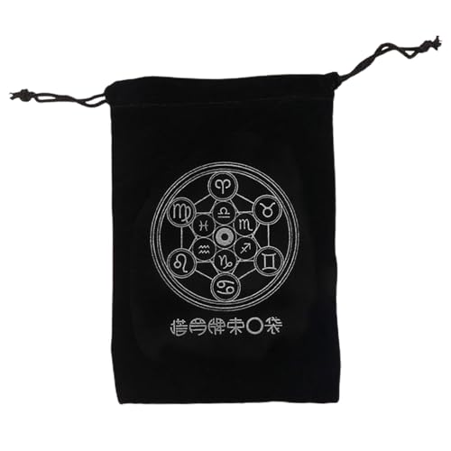 Generisch Tarot-Aufbewahrungstasche | Mysteriöse Schwarze magische Tarotkarten-Aufbewahrungstasche,Tarotkartenbeutel mit Kordelzug für Spielkarten Rider Waite Tarot Deck Orakelkarten Generisch Tarot-Aufbewahrungstasche | Mysteriöse Schwarze magische Tarotkarten-Aufbewahrungstasche,Tarotkartenbeutel mit Kordelzug für Spielkarten Rider Waite Tarot Deck Orakelkarten von Generisch