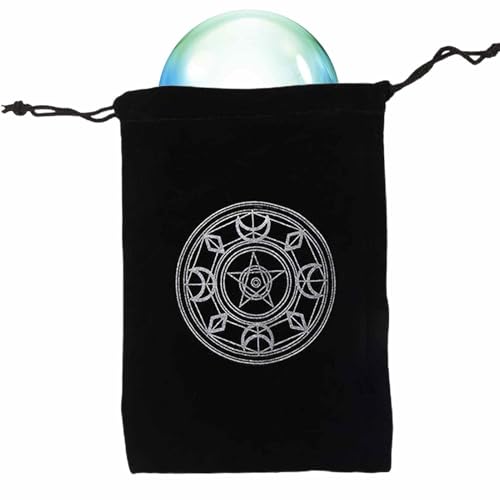 Generisch Tarot-Kartenhalter-Tasche | Strapazierfähiger Schmuckbeutel Mysterious Black Magic Themed | Tarotkartenbeutel mit Kordelzug für Spielkarten Rider Waite Tarot Deck Orakelkarten Generisch Tarot-Kartenhalter-Tasche | Strapazierfähiger Schmuckbeutel Mysterious Black Magic Themed | Tarotkartenbeutel mit Kordelzug für Spielkarten Rider Waite Tarot Deck Orakelkarten von Generisch