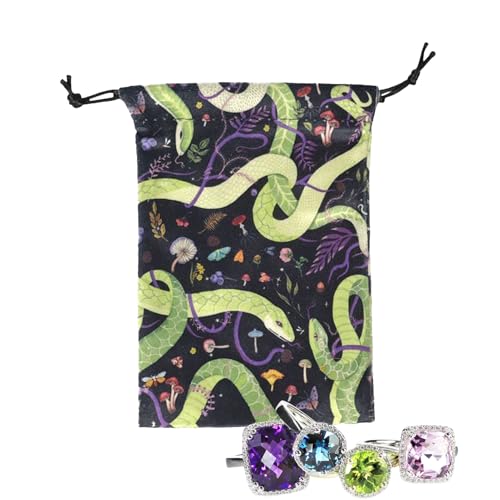 Generisch Tarotkarten Tasche | Juwelen Würfel Beutel mit Zugband | Bedruckter Deck Schutz Organizer | Für Teens Erwachsene Enthusiasten Reise Partyspielabend von Generisch