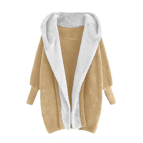 Generisch Teddyjacke Damen mit Kapuze Lang Fleece Warm - Weich Winter Warm Plüschjacke Casual Zip Langarm Samt Jacke Dicke Freizeit Winterjacke Fleecejacke Reißverschluss Wintermantel Kapuzenpullover Generisch Teddyjacke Damen mit Kapuze Lang Fleece Warm - Weich Winter Warm Plüschjacke Casual Zip Langarm Samt Jacke Dicke Freizeit Winterjacke Fleecejacke Reißverschluss Wintermantel Kapuzenpullover von Generisch