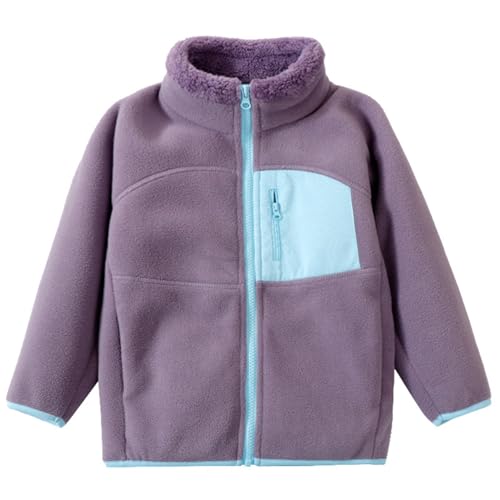 Generisch Teddyjacke Mädchen Fleecejacke Kinder Winterjacke Mädchen Wintermantel Warme Teddyjacke Outdoorjacke Stehkragen Fleecejacken Flauschig Fleece Jacke Winterjacke 152 von Generisch