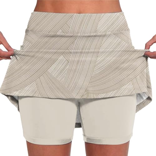 Generisch Tennisrock Damen Sportskort Hoher Taille Sport-Hosen Rock Hosenrock mit Innenshorts Dehnbar Skort mit Rock Kurzer Sport Rock für Sport Golf Tennis S-XXL Hosen Rock Generisch Tennisrock Damen Sportskort Hoher Taille Sport-Hosen Rock Hosenrock mit Innenshorts Dehnbar Skort mit Rock Kurzer Sport Rock für Sport Golf Tennis S-XXL Hosen Rock von Generisch