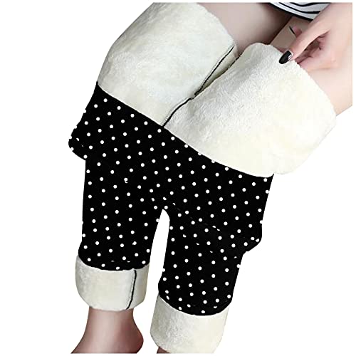 Generisch Thermo Leggings Damen - Warm Teddy Sportleggins Lang Thermoleggins Mit Innenfleece Lammsamt Strumpfhose Winterhose Shape Thermohose Warm Elastizität Yoga Hose Verdickte Sport Leggings von Generisch