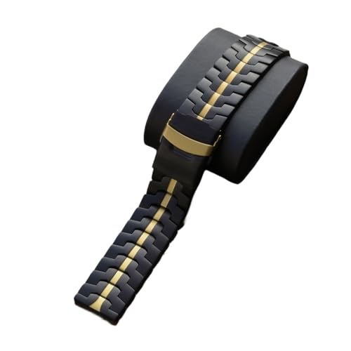 Generisch Titan-Orange, 22 mm, 20 mm, Band for Watch 5 4/4 Pro GT 2 3 4 5 Pro 46 mm, Titan-Armband(Black gold,GT5Pro) von Generisch