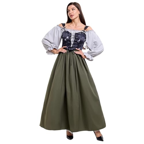 Generisch Trachtenkleid Damen lang dirndlkleid kurz Trachtenmieder für Damen Oktoberfest Tasche brautkleid Standesamt Dirndl Kinder 116 von Generisch