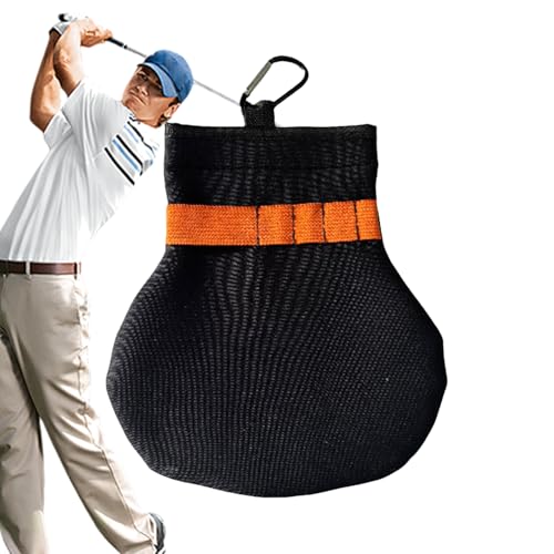 Generisch Tragbarer Golfball Reiniger,Golfball Reinigungsbeutel - Tragbarer Golfzubehör-Pfleger Mit Abnehmbarem Karabiner Für Damen Herren von Generisch