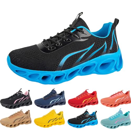 Generisch Traillaufschuhe Herren Leicht Zero-Drop Atmungsaktiv Wanderstiefel rutschfest Laufschuhe Paare Outdoor Fitness Straßenlaufschuhe Weiche Sohle verschleißfest Sportschuhe von Generisch
