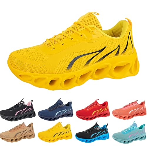 Generisch Traillaufschuhe Herren Leicht Zero-Drop Atmungsaktiv Wanderstiefel rutschfest Laufschuhe Paare Outdoor Fitness Straßenlaufschuhe Weiche Sohle verschleißfest Sportschuhe von Generisch
