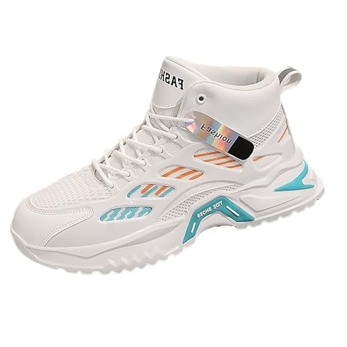 Generisch Trainerschuhe Herren Sneaker Dicker Sohle Joggingschuhe Breite Füße Sportschuhe Atmungsaktive Mesh Schlupfschuhe Schwarz Freizeitschuhe Lässige Trekkingschuhe rutschfest Herrenschuhe von Generisch
