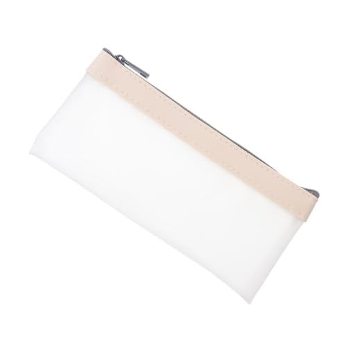 Generisch Transparenter mit Reißverschluss Multifunktionale Kosmetiktasche Reise Accessoire für Geldscheine Stifte Make Up Praktische Aufbewahrungslösung von Generisch