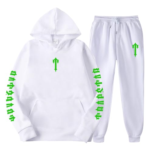 Generisch Trapstar Jogginganzug Herren Anzug Hoodie Y2K Zip Up Trapstar Winterjacke Minus Two Jeans Jogging Anzug Babestar Tracksuits Herren Trainingsanzug Unisex Sweatshirt Set(C016,L) von Generisch