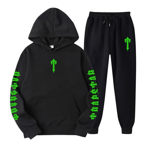 Generisch Trapstar Jogginganzug Herren Nofs Tracksuit Cortez Hose Trapstar Pullover Trapstar Trikot Blau Anzug Herren Elevate Pullover Tlow 99Based Uk Drip Clothes Jacken Männer Modern (C001,XL) von Generisch