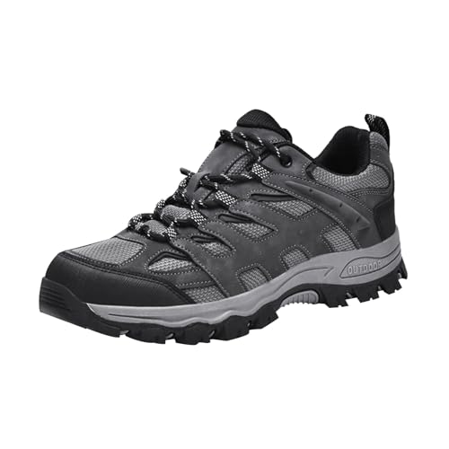 Generisch Trekkingschuhe Herren Weit Atmungsaktive Wanderschuhe Herren Walkingschuhe Mit Schnürsenkel Outdoorschuhe rutschfest Joggingschuhe Flache Sohle Sportschuhe Bequem Freizeitschuhe Einfarbig Generisch Trekkingschuhe Herren Weit Atmungsaktive Wanderschuhe Herren Walkingschuhe Mit Schnürsenkel Outdoorschuhe rutschfest Joggingschuhe Flache Sohle Sportschuhe Bequem Freizeitschuhe Einfarbig von Generisch
