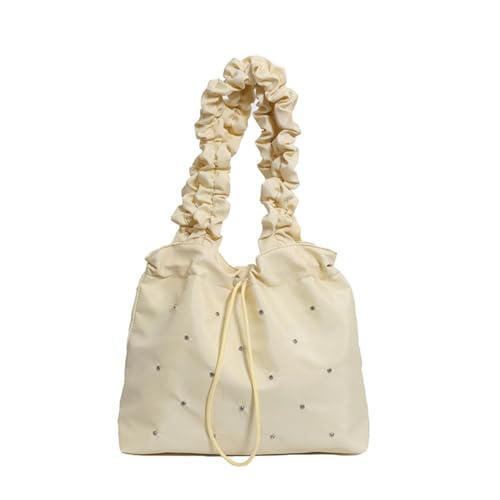 Generisch Trendy Draw string Plissee Umhängetasche, Mode Süße Coole Freizeit tasche für Frauen von Generisch