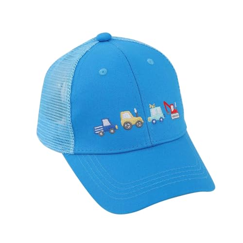 Generisch Trucker Cap Kinder Jungen Kappe Junge Basecap Jungs Traktor Caps Kleinkinder Sommer Trucker-Cap Bagger Feuerwehrauto Cap Kids Mädchen Baseballcap Cappy Sommerhut ab 2 3 4 5 6 Jahre von Generisch
