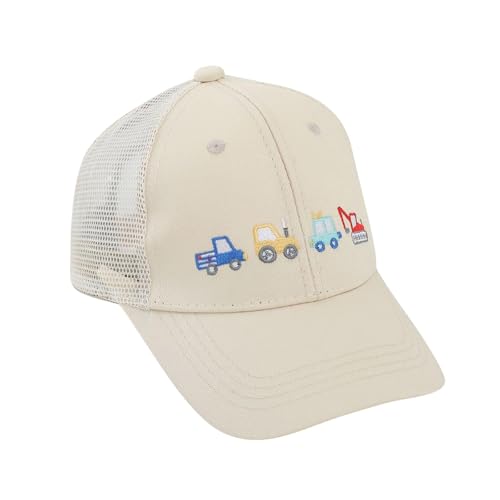 Generisch Trucker Cap Kinder Jungen Kappe Junge Basecap Jungs Traktor Caps Kleinkinder Sommer Trucker-Cap Bagger Feuerwehrauto Cap Kids Mädchen Baseballcap Cappy Sommerhut ab 2 3 4 5 6 Jahre von Generisch