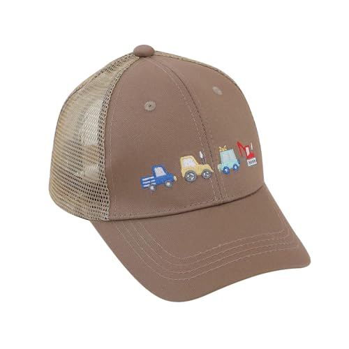 Generisch Trucker Cap Kinder Jungen Kappe Junge Basecap Jungs Traktor Caps Kleinkinder Sommer Trucker-Cap Bagger Feuerwehrauto Cap Kids Mädchen Baseballcap Cappy Sommerhut ab 2 3 4 5 6 Jahre von Generisch