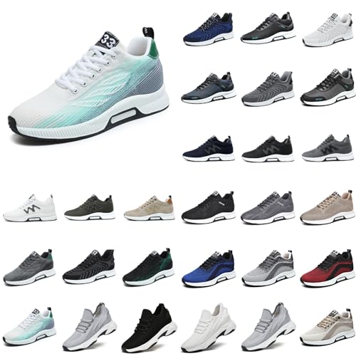 Generisch Turnschuhe Herren rutschfeste Freizeit Wanderschuhe Outdoorschuhe Atmungskative Leichte Trekkingschuhe Joggingschuhe Bequeme Laufschuhe Camping Sportschuhe A02- Grau 39 von Generisch