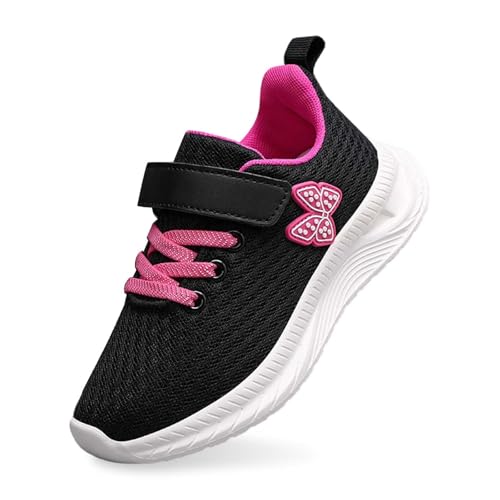 Generisch Turnschuhe Jungen Mädchen Sportschuhe Laufschuhe Hallenschuhe Klettverschluss Sneakers Kids Hallenschuhe Basketballschuhe Walkingschuhe Running Minimalist Walking Schuhe von Generisch