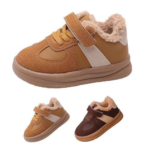 Generisch Turnschuhe Kinder Warm Gefütterte Winterschuhe Mädchen Sportschuhe Sneaker Hallenschuhe Atmungsaktiv Laufschuhe Outdoor Schnüren Schuhe Freizeitschuhe Walkingschuhe von Generisch