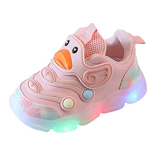 Generisch Turnschuhe Mädchen 27 weiße Schuhe Leichte Brettschuhe rutschfeste Kleinkindschuhe mit weichem für Mantel Damen (Pink, 20 Infant) von Generisch
