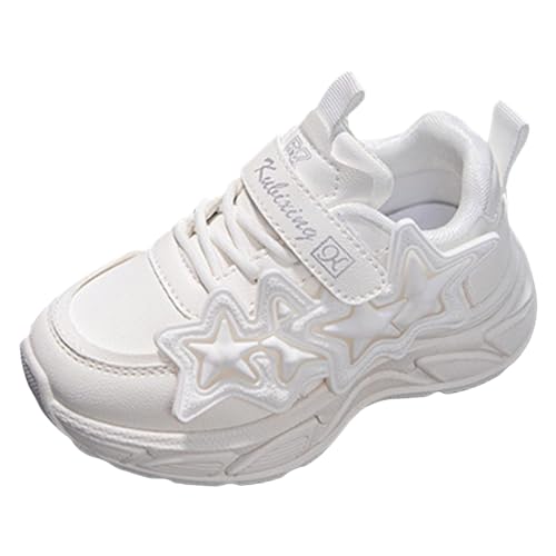 Generisch Turnschuhe Mädchen Hallenschuhe Kinder Sportschuhe mit Klettverschluss rutschfest Sneaker Schule Kinderschuhe Atmungsaktiv Leicht Freizeitschuhe von Generisch