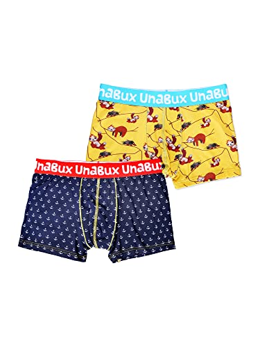 Generisch UnaBux Herren Boxer Briefs 2-Pack Good Old Anchor/FAULTIER - FAULTIER - Größe L von Generisch