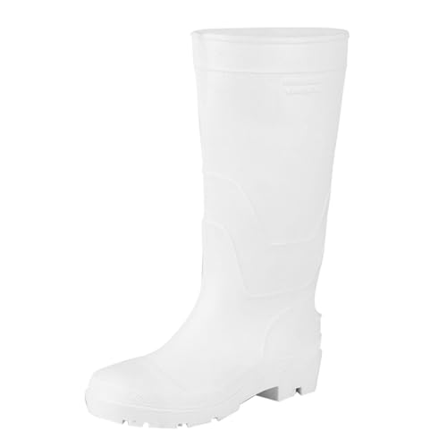 Generisch Unisex Hohe Gummistiefe，Robuste VerschleißFest Sicherheitsstiefel，Schuheinlagen Weich Regenstiefel，Wasserdicht Rutschfest Work Shoes，Bequem Atmungsaktiv Mode Arbeitsstiefel von Generisch