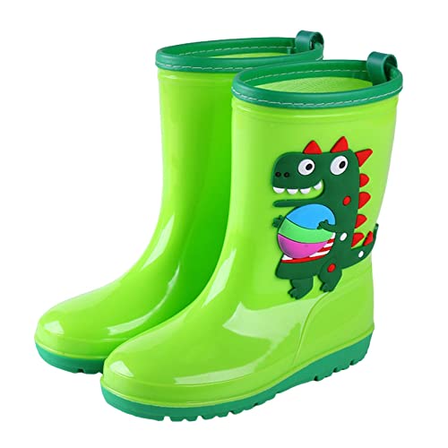 Generisch Unisex Kinder Gummistiefel Mädchen Anti-Rutsch Anti-Rutsch Halbhoch Verstellbare Wasserdicht Regenschuhe Bequem Anti-Rutsch Wasserschuhe Für Stadt Land Stiefel von Generisch