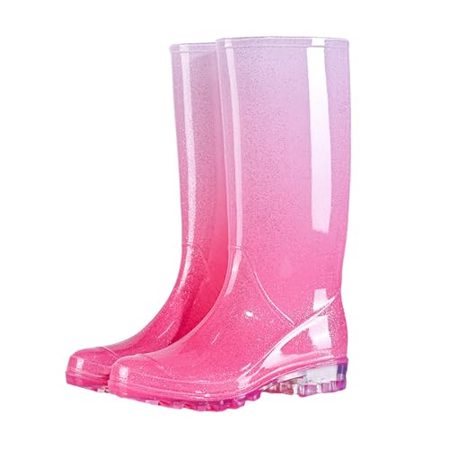 Generisch Unisex Kinder Gummistiefel Mädchen Anti-Rutsch Boots Outdoor Regenschuhe Wasserdicht Regenschuhe Bequeme Wasserschuhe Bequem Wasserschuhe Jungen und Mädchen Kinderstiefel von Generisch