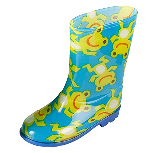 Generisch Unisex Kinder Gummistiefel Mädchen Anti-Rutsch Regenschuhe Wasserdicht Wasserschuhe Bequeme Boots Anti-Rutsch Wasserschuhe Cartoon Halbhoch Jungen und Mädchen Kinderstiefel von Generisch