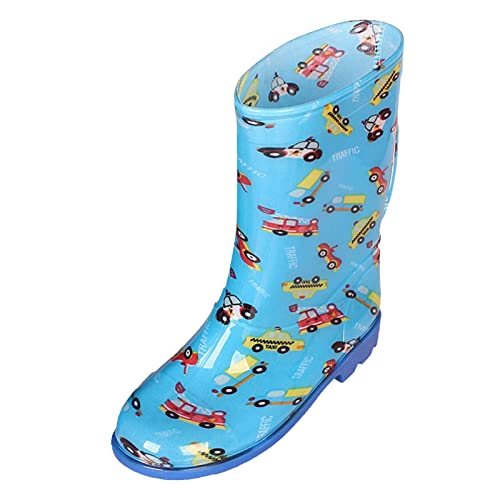 Generisch Unisex Kinder Gummistiefel Mädchen Anti-Rutsch Regenschuhe Wasserdicht Wasserschuhe Bequeme Boots Anti-Rutsch Wasserschuhe Cartoon Halbhoch Jungen und Mädchen Kinderstiefel von Generisch