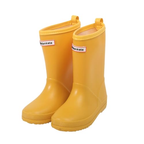 Generisch Unisex Kinder Gummistiefel Mädchen Anti-Rutsch Verstellbare Halbhoch Bequeme Weiche Sohle Halbhoch Bequem Anti-Rutsch Wasserschuhe für 2-10 Jahre Kinder von Generisch