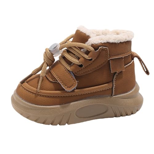 Generisch Unisex Kinder Winterschuhe Warm Gefütterte Winterboots Jungen Mädchen Sneaker Hallenschuhe Atmungsaktiv Laufschuhe Outdoor Bequem Walkingschuhe Hallenturnschuhe von Generisch