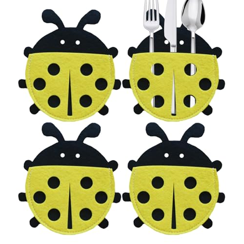 Generisch -Utensilien-Besteckhalter, Utensilien-Besteckhalter-Beutel | n Marienkäfer Form Silberbesteck Geschirr Utensilienhalter | Tragbare Tischbestecktaschen für Zuhause, Café, Hotel, Küche Generisch -Utensilien-Besteckhalter, Utensilien-Besteckhalter-Beutel | n Marienkäfer Form Silberbesteck Geschirr Utensilienhalter | Tragbare Tischbestecktaschen für Zuhause, Café, Hotel, Küche von Generisch