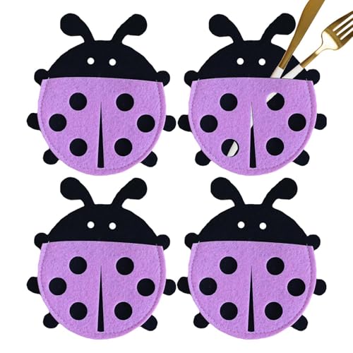 Generisch Utensilien-Besteckhalter-Beutel, Filz-Besteckhalter-Beutel | -Tischdekorations-Besteck-Organizer | Cartoon-besteckhalter für Café, Hotel, Restaurant, Küche von Generisch