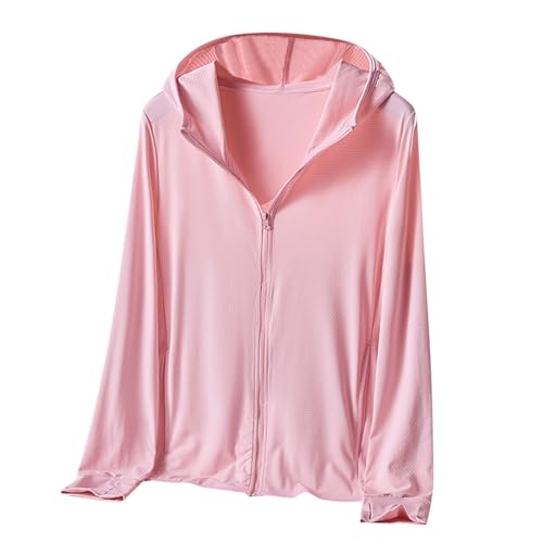 Generisch Uv Schutzkleidung Damen Atmungsaktiv Sportjacke Leichte Sweatjacke Trainingsjacke Zip Upf 50+ Kleidung Jogging Jacke Damenjacken Frühjahr Sommer Anzug Lässig Windjacke Leicht Sonnenschutz von Generisch