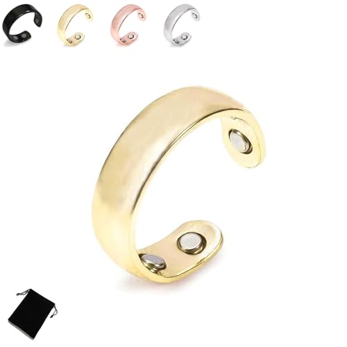 Generisch Vayro Ring Original Magnetic Wellness Ring for Women and Men, Adjustable Open Vayro Rings Lightweight and Water-Resistant Stainless Steel Rings (1PCS/B) von Generisch