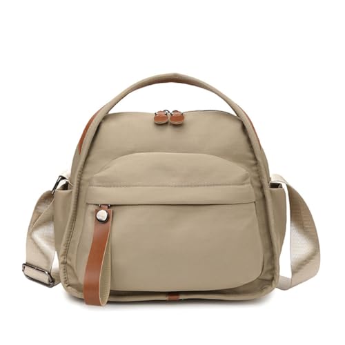 Generisch Veluna Shoulder Bag - Top Handle Purses for Women, Large Capacity with Zipper Lightweight Crossbody for Commuting Travel (Khaki) von Generisch