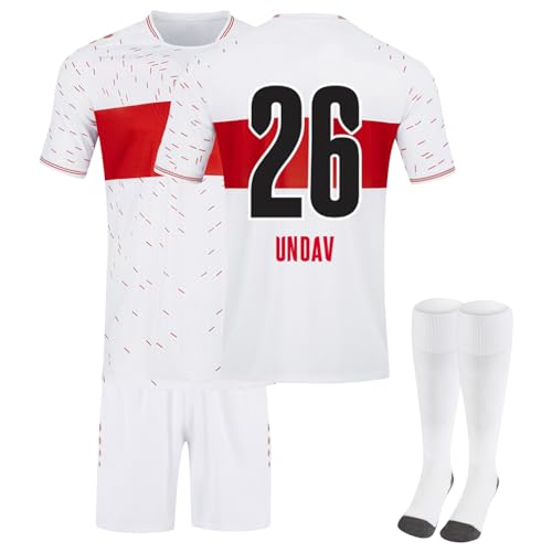 Generisch VfB Stuttgart 23/24 Neue Fußball Trikots Shorts Socken Set, Hause/Auswärts Fussball Trikot Trainingsanzug für Kinder Erwachsene, Stuttgart Trikot Fussball Jungen Herren von Generisch