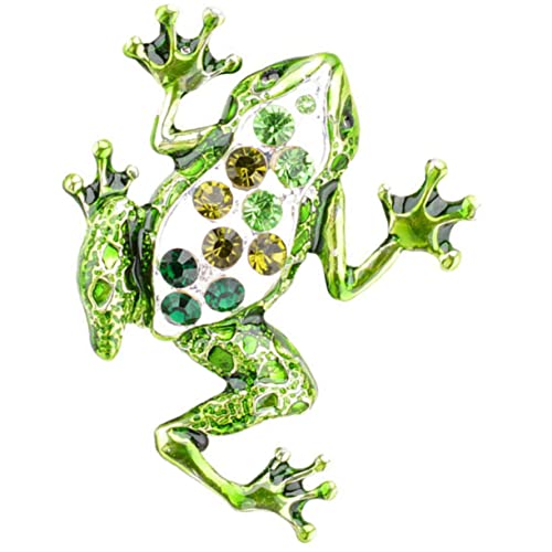 Generisch Vintage Frosch Brosche Anstecknadel für Damen Farbige Tierbrosche als Modisches Accessoire für Kleidung Schals und Hüte Robustes Design für Besondere Anlässe und Alltag von Generisch