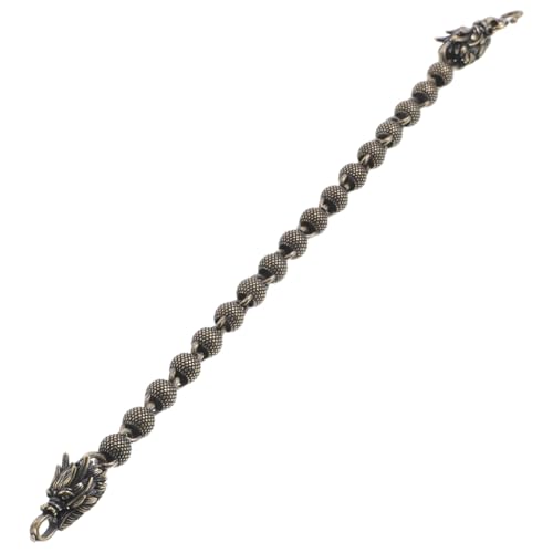 Generisch Vintage Pure Bracelet With Dragon Head Design Unisex Matte Beaded Chain For Casual And Formal Wear Durable Handmade Jewelry For Men And Women Generisch Vintage Pure Bracelet With Dragon Head Design Unisex Matte Beaded Chain For Casual And Formal Wear Durable Handmade Jewelry For Men And Women von Generisch