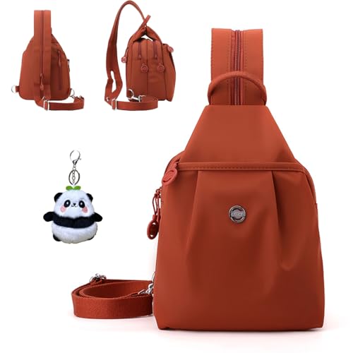 Generisch Vovtva Bag, Vovtva Waterproof Oxford Large Capacity Convertible Shoulder Bag, Crossbody Bags for Women (Orange) von Generisch