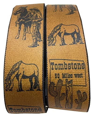 EDERER WESTERN Cowboy Country Hosenträger - 35mm Breit in H-Form mit 4 extra starken Clips Austria/Western Braun ST-025 von EDERER