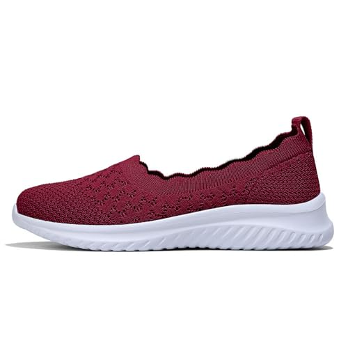 Generisch Walkingschuhe Damen Ballettschuhe Vermascht Schuhe Leicht Weite H Sneaker Freizeitschuhe Atmungsaktiv Krankenschwester Sportschuhe Bequeme Outdoor Turnschuhe Damenschuhe von Generisch