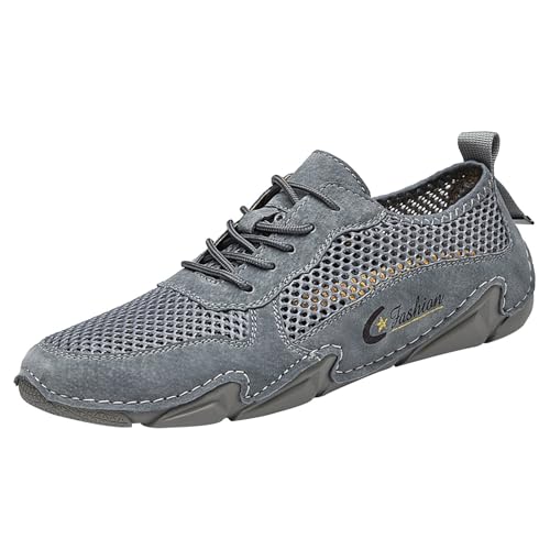 Generisch Walkingschuhe Herren Leichte Atmungsaktive - Outdoorschuhe Herren Flache rutschfeste Mesh-Obermaterial Lässige Sommer Sportschuhe Für Wandern Trekking Wanderschuhe Bequeme Straßenlaufschuhe Generisch Walkingschuhe Herren Leichte Atmungsaktive - Outdoorschuhe Herren Flache rutschfeste Mesh-Obermaterial Lässige Sommer Sportschuhe Für Wandern Trekking Wanderschuhe Bequeme Straßenlaufschuhe von Generisch