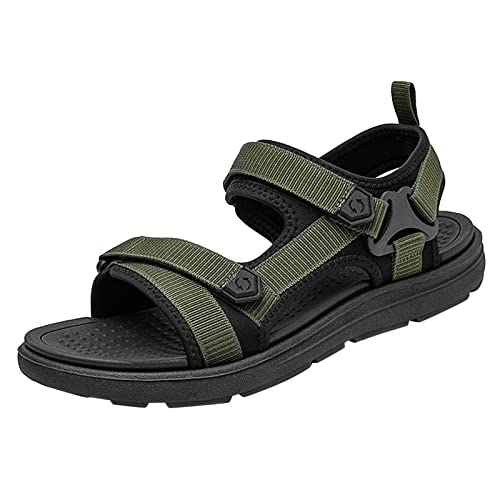 Generisch Wandersandalen Damen Leder - Trekking Sandalen Orthopädische Sandaletten Rutschfest Sportsandalen Atmungsaktive Turnschuhe Bequeme Schlappen Verstellbarem Riemen Outdoorsandale von Generisch