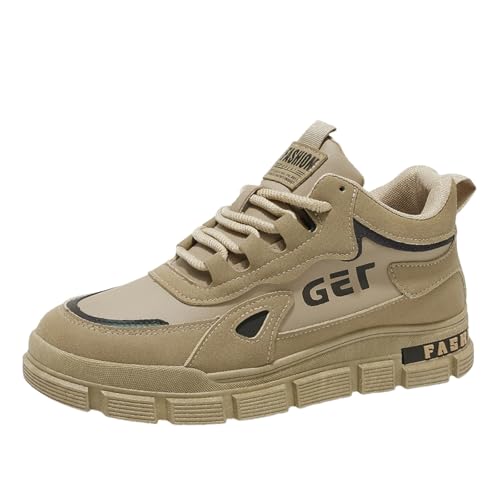 Generisch Wanderschuhe Herren Breite Füße Sportschuhe Atmungsaktive Freizeitschuhe Hoch High Top Walkingschuhe Stilvoll und Schön Trekkingschuhe Bequem Wanderhalbschuhe Athleisure Herrenschuhe von Generisch